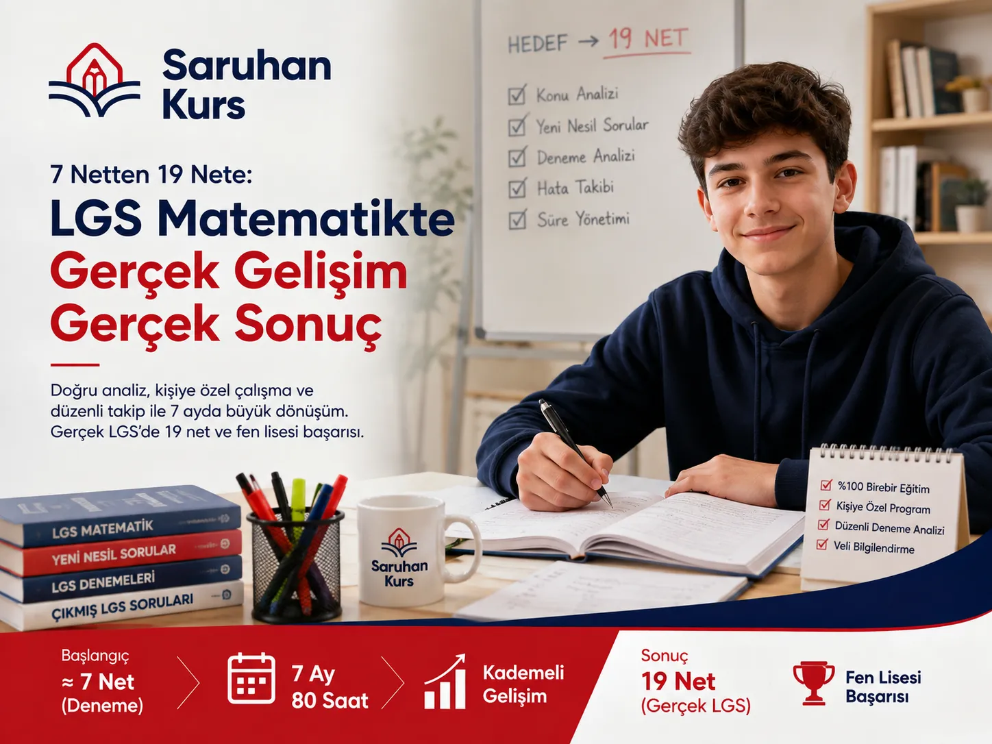 LGS Matematikte 7 Netten 19 Nete: Gerçek Öğrenci Gelişim Vakası